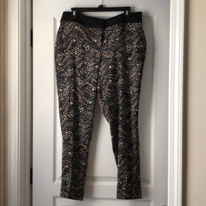 LOFT Floral pants, size 8